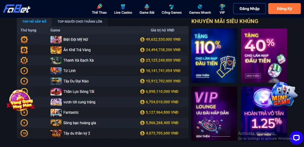 Khuyến mãi chào mừng 9bet